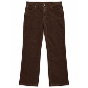 Tommy Hilfiger Corduroy Pants Size 14 Chocolate Brown Straight Leg Cotton Preppy